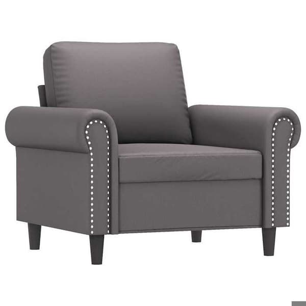 Maison Exclusive - Harmaa Tuoli 60 cm Keinonahkaa