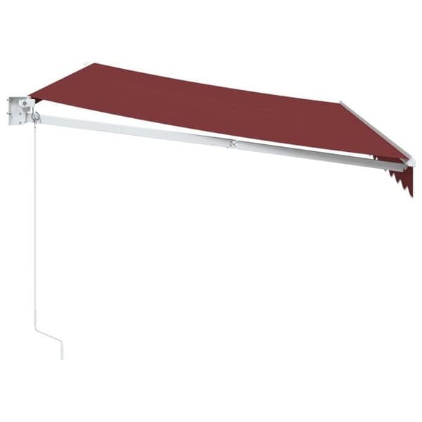 Maison Exclusive - Manuel indtrækbar markise bordeaux 350x250 cm
