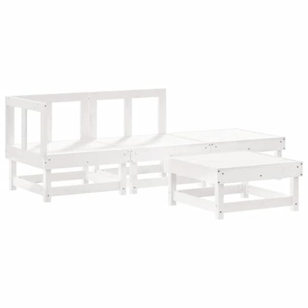 Havemøbler - Eksklusivt hus - 4 dele - Massivt fyrretræ - Modulerbart