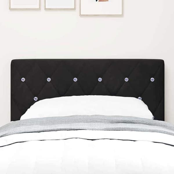 Maison Exclusive - LED-hovedgærde med sorte LED-strips 80 cm i fløjl