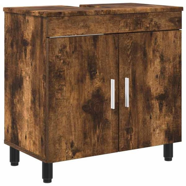 Maison Exclusive - Badeværelsesvaskeskab Røget eg 60 x 35 x 60 cm