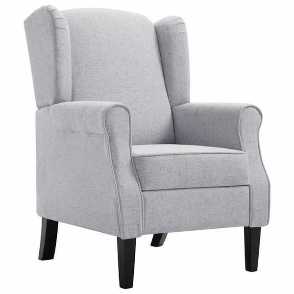 Maison Exclusive - Vaaleanharmaa tuoli kangas ljusgrått