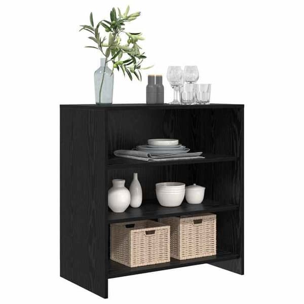 Buffet - EKSKLUSIVT HUS - 70 x 41 x 75 cm - Sort - Ingeniørtræ - Landstil Svart