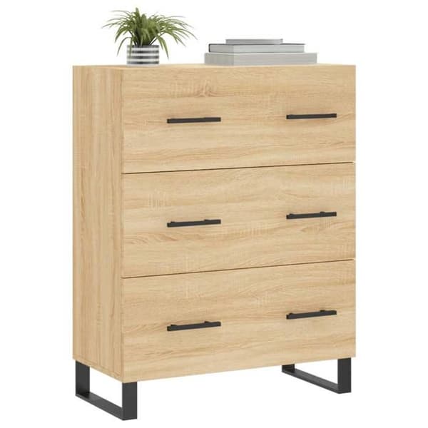 Maison Exclusive - Buffé ek sonoma 69,5x34x90 cm ingenjörsträ