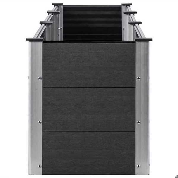 Maison Exclusive - Nostettu puutarhalava 300x50x54 cm WPC Harmaa