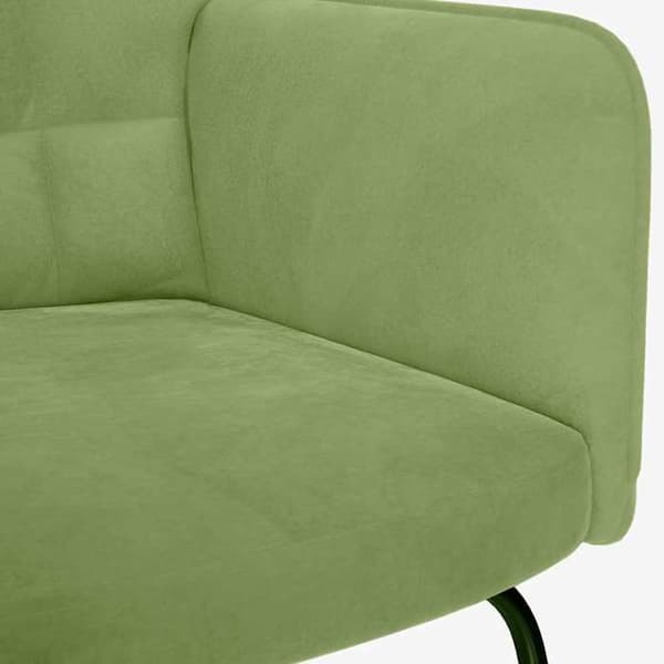 Maison Exclusive - Vaaleanvihreä samettinen keinutuoli