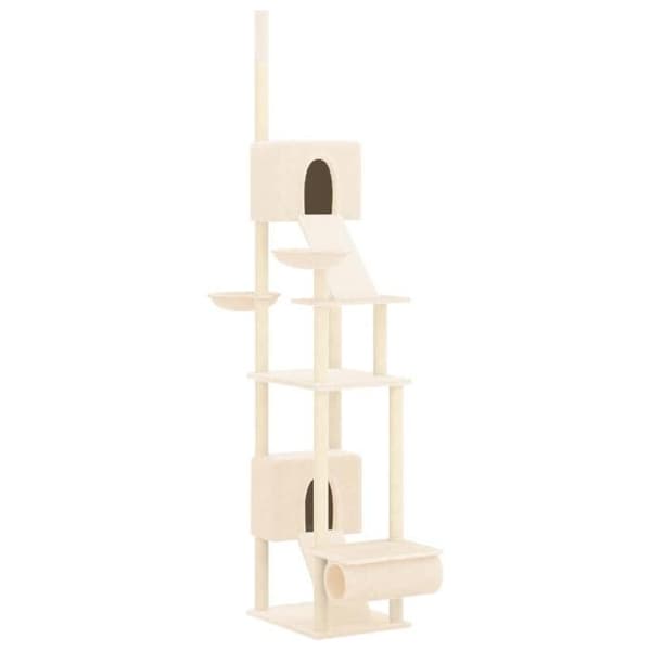 Maison Exclusive - Gulv-til-loft kattekradsetræ Creme 277-303 cm Grädde