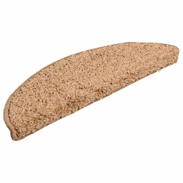 Maison Exclusive - Trappmatta 15 delar 56 x 17 x 3 cm Beige Halvcirkel beige