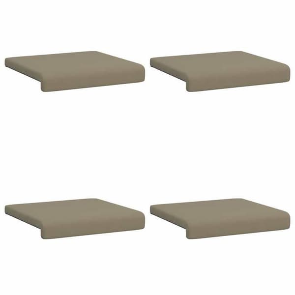 Maison Exclusive - Bänkdyna 4 st Texturerad Sammet Kaki Djup 35 cm