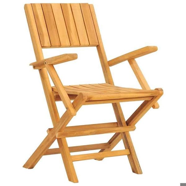 Maison Exclusive - Fällbara stolar, set om 4, 55 x 61 x 90 cm, i massivt teakträ