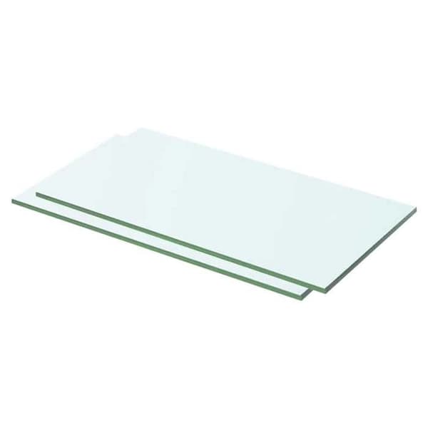 Maison Exclusive - Hyldepaneler 2 stk Glas Transparent 50 x 20 cm