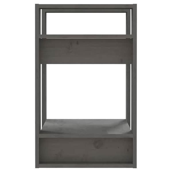 Maison Exclusive - Bibliotek/Rumseparator Grå 41x35x57 cm Solid fyr