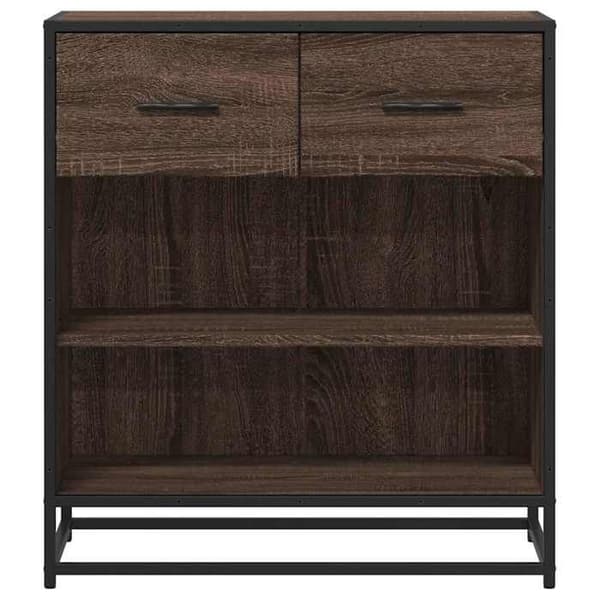 Maison Exclusive - Buffé ek brun 68x35x76 cm ingenjörsträ