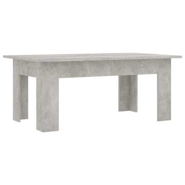 Bord - EKSKLUSIV HUS - 100x60x42 cm - Beton grå - Ingeniørtræ - Rektangulær Betonggrå