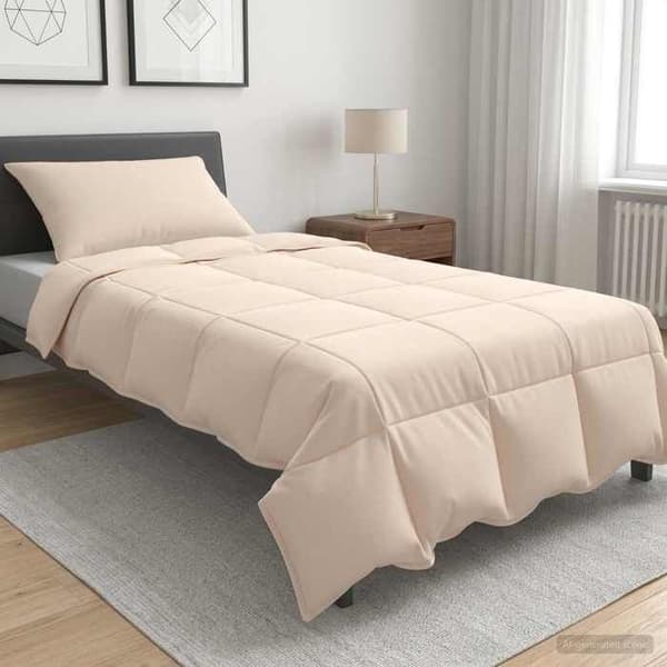 Maison Exclusive - Duvetset 2 pc 137 x 200 cm Alla säsonger Beige