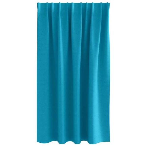 Maison Exclusive - Mørklægningsgardiner med ringe 2 stk Turquoise 140 x 140 cm
