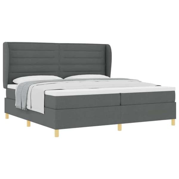 Maison Exclusive - Jousipatja tummanharmaa 200 x 200 cm kangas