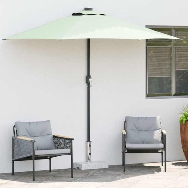 Parasolbas - MAISON EXCLUSIVE - Rektangulär granit - 25 kg - Adaptorer 38/48 mm - Grå