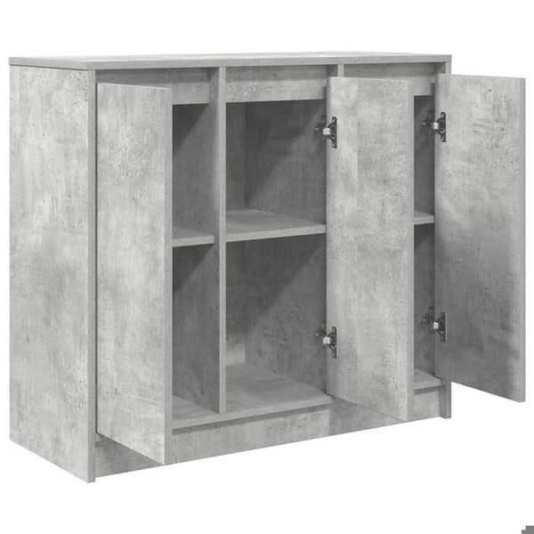 Maison Exclusive - Buffet grå beton 85x34x76 cm ingeniørtræ