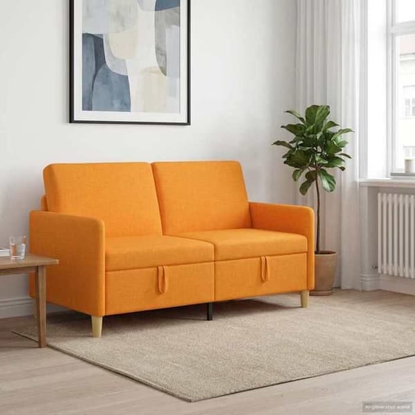 Maison Exclusive - Soffa med förvaring Mörkgul 152 x 78 x 87 cm Polyester