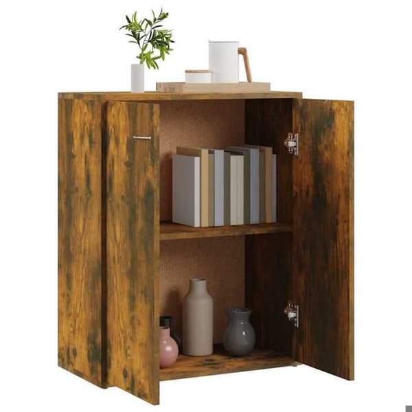 Maison Exclusive - Buffet Røget Eg 60x30x75 cm Ingeniørtræ