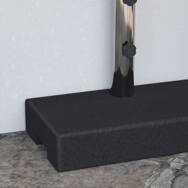 Maison Exclusive - Rektangulær parasolfod Granite 25 kg Sort