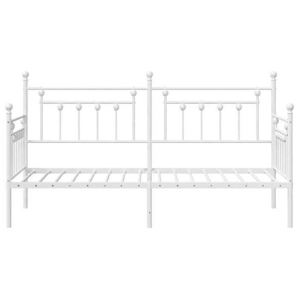 Sengestel - EKSKLUSIV HUS - Dagsengestel - Hvid - Stål - 75 x 190 cm Vit