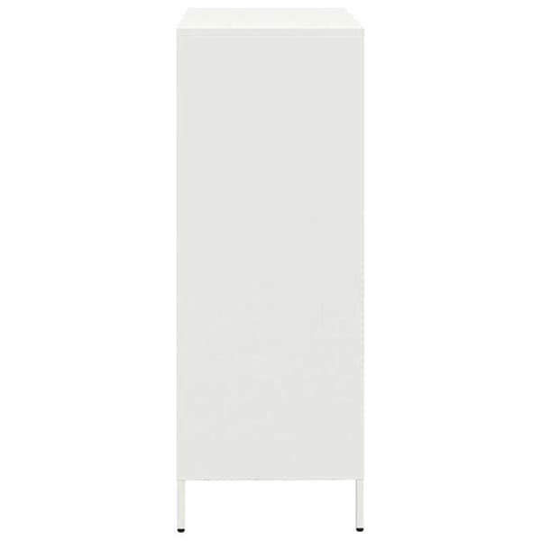 Maison Exclusive - Vit hög buffé 68x39x103,5 cm stål