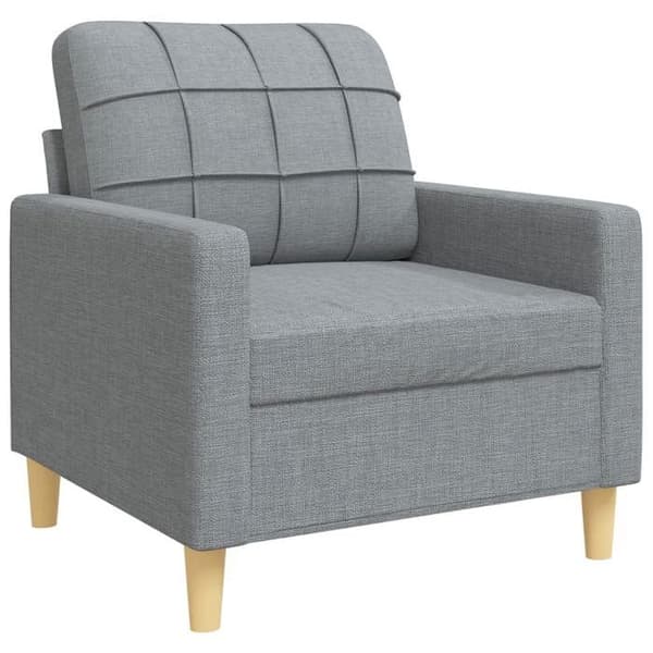 Maison Exclusive - Sæt af 3 sofaer med lysegrå dekorative puder i stof
