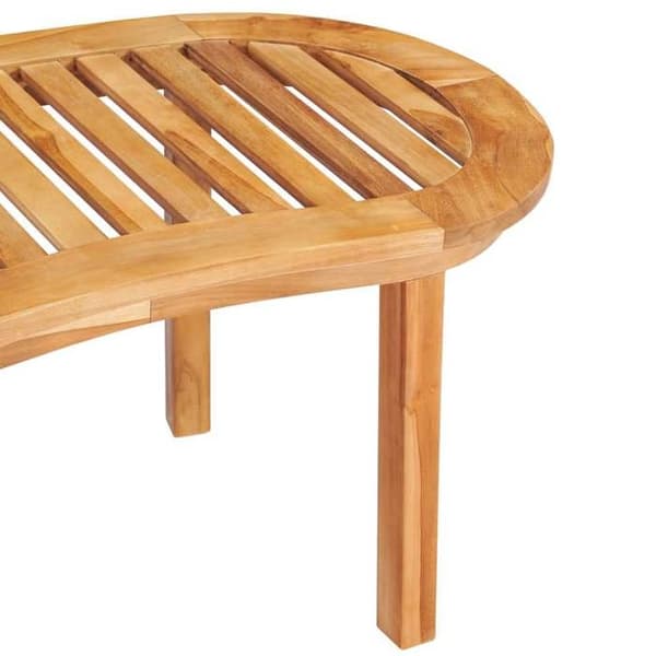 Bord - EKSKLUSIV HUS - 90x50x45 cm - Massiv teak - Rektangulær - Velegnet til udendørs brug