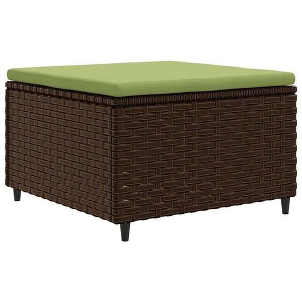 Maison Exclusive - Trädgårdsmöbler 4 delar med kuddar Brun Flätad resin