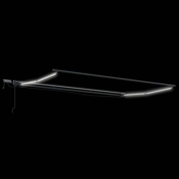 Maison Exclusive - Manuell rullgardinsram med LED-lampor