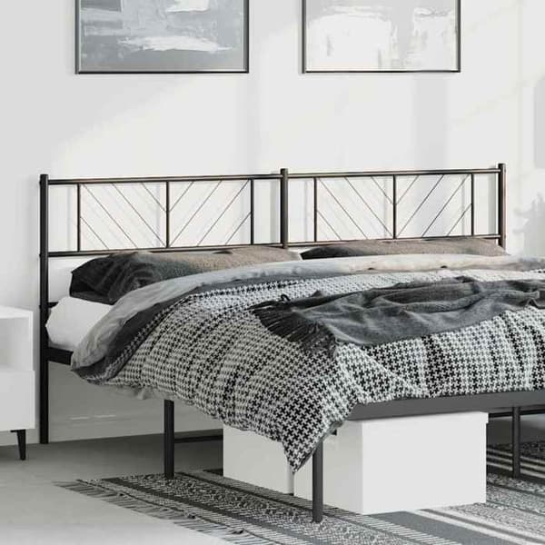 Maison Exclusive - Erstatnings hovedgærde i sort metal 180 cm