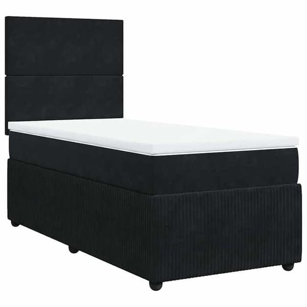 Maison Exclusive - Lakanat ja patja Musta 80x200 cm Sametti