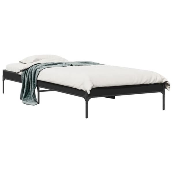 Maison Exclusive - Sengestel uden madras sort 100x200 cm Svart