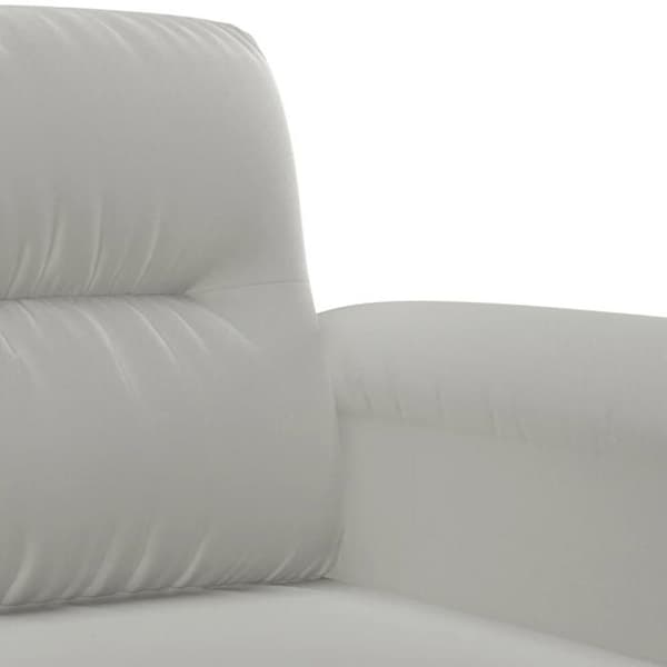 Maison Exclusive - Sæt af 3 sofaer med lysegrå puder i mikrofiberstof