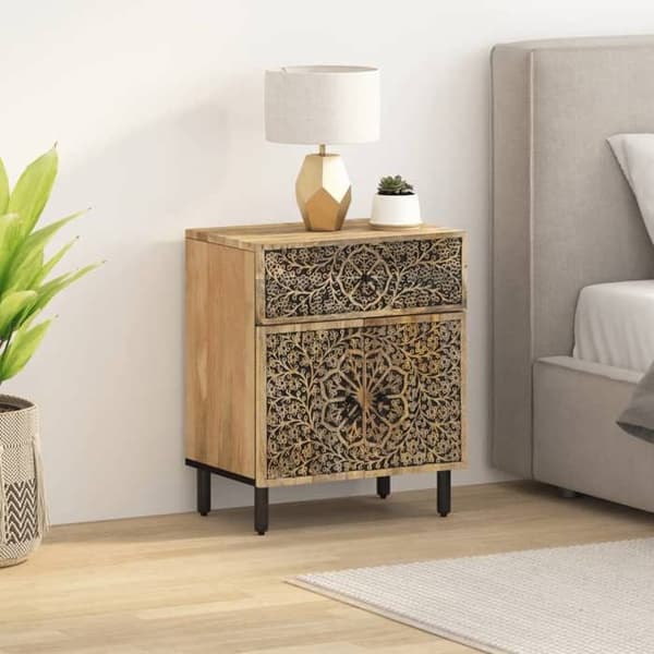 Maison Exclusive - Natbord 50x33x60 cm massiv mango træ