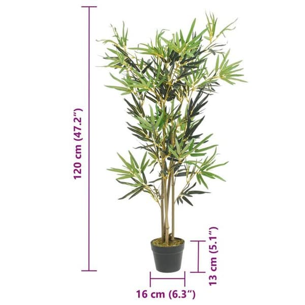 Maison Exclusive - Konstgjord bambu 552 blad 120 cm grön Grön