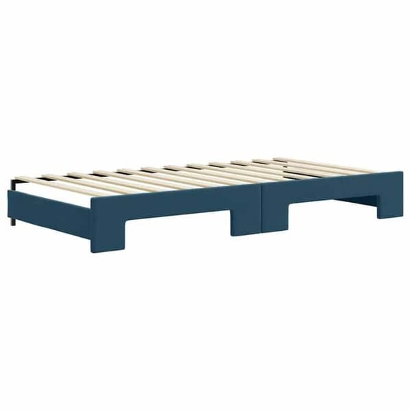 Päivävuode - EXCLUSIVE KOTI - 100x200 cm - vuodesohva - 2 laatikkoa - sininen sametti blå