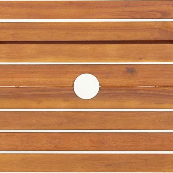 Maison Exclusive - Fällbord för trädgård Ø 90x75 cm i solid akaciaträ