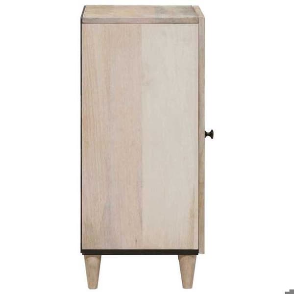 Buffé - EXKLUSIVT HUS - 40 x 33 x 75 cm - Massivt mangoträd - Vit - Nutida Vit