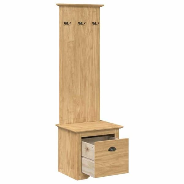 Maison Exclusive - BODO Møbel til gang i honningbrun 50 x 40 x 156,7 cm