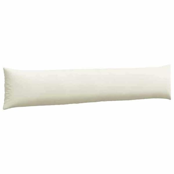 Soffkuddar - EXKLUSIV HEM - 200 x 40 cm (set om 2) - ribbad sammet - kräm - avtagbar Grädde