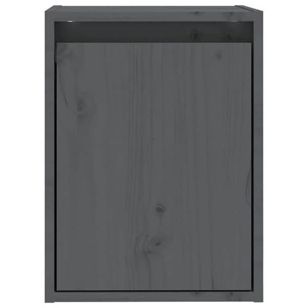 Seinäkaappi - EXCLUSIVE KOTI - 2 kpl - Harmaa - Massiivipuu - 30x30x40 cm Grå