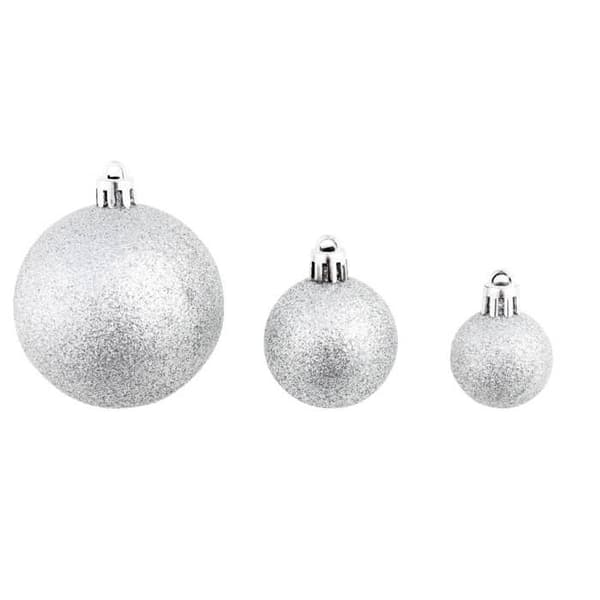 Maison Exclusive - Sæt med julekugler 100 stk 3/4/6 cm Sølv silver-