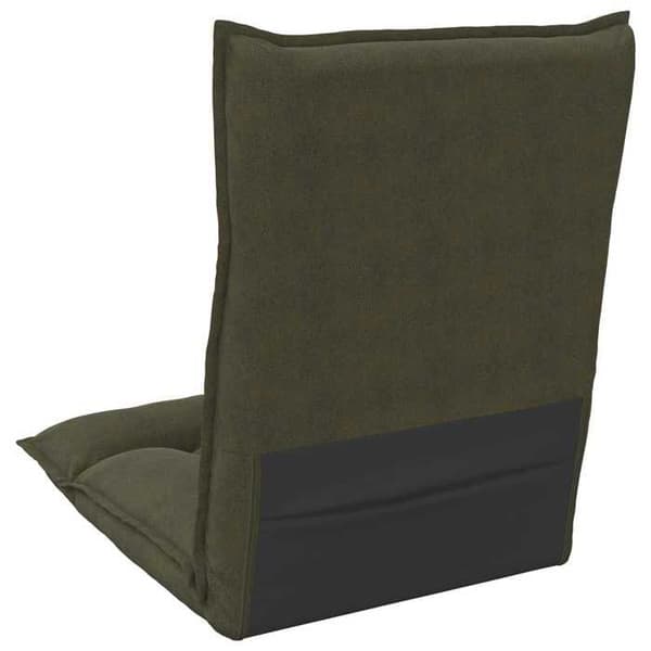 Maison Exclusive - Justerbar golvstol Grön armé Tyg