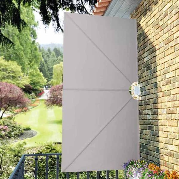 Maison Exclusive - Fällbart sidotak för terrass Creme 300 x 150 cm