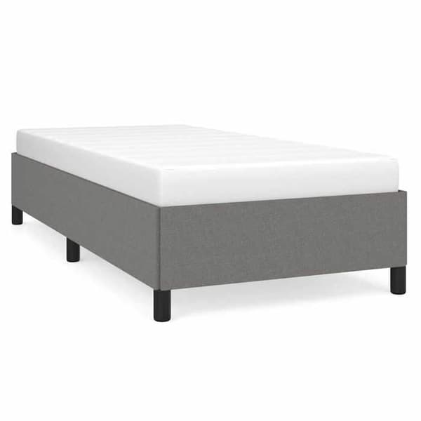 Maison Exclusive - Sängram utan madrass mörkgrå 90x200 cm tyg