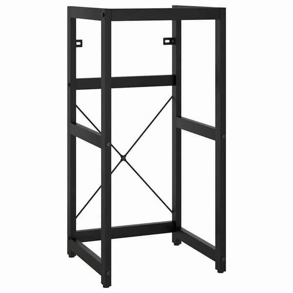 Maison Exclusive - Badeværelsesvaskeramme Sort 40x38x83 cm Jern