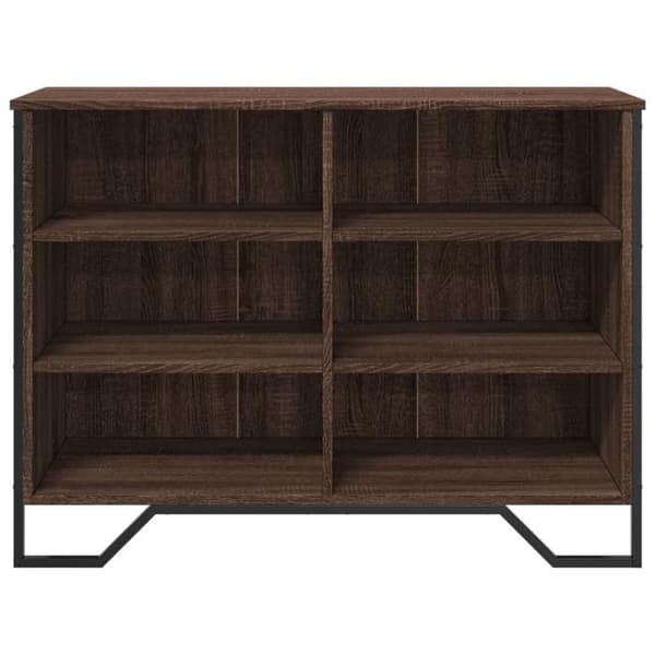Maison Exclusive - Buffet i brunt egetræ 101x35,5x74,5 cm i ingeniørtræ